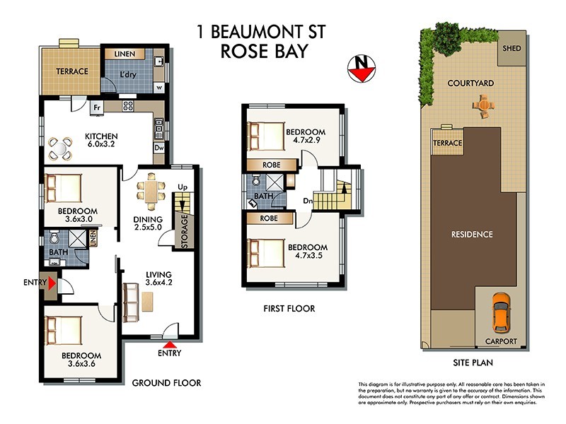 1 BEAUMONT STREET, Rose Bay NSW 2029 Floorplan