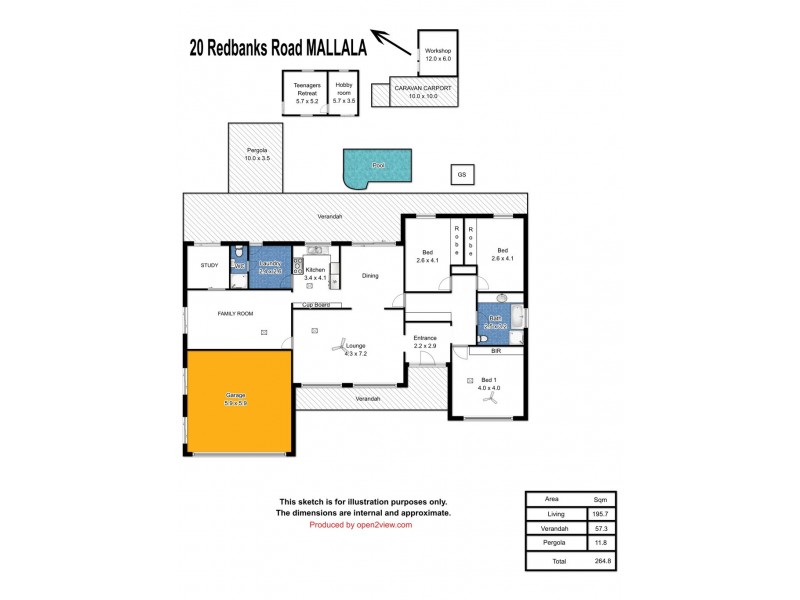 20 REDBANKS ROAD, Mallala SA 5502 Floorplan