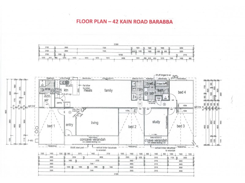 42 Kain Road Via Barabba, Mallala SA 5502 Floorplan