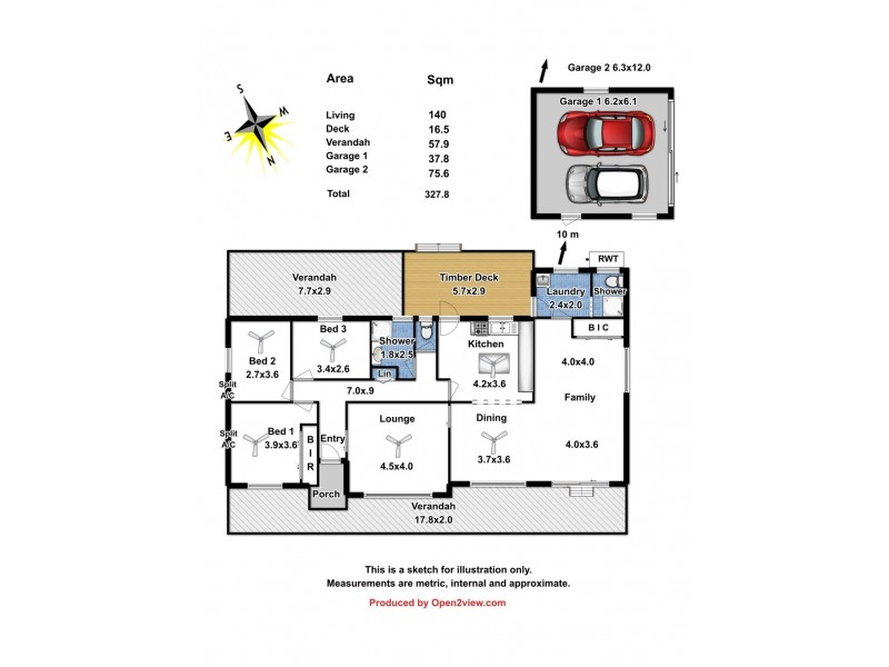 2 Calaroga Street, Mallala SA 5502 Floorplan