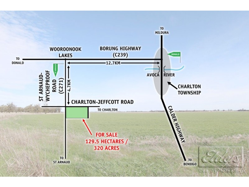 Cnr St Arnaud-Wycheproof Rd and Charlton-Jeffcott Rd, Wooroonook VIC 3525