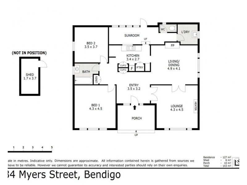 34 Myers Street, Bendigo VIC 3550 Floorplan