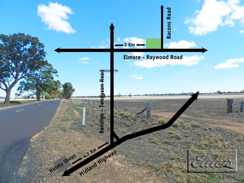 Cnr Elmore – Raywood Road and Bacons Road, Kamarooka VIC 3570
