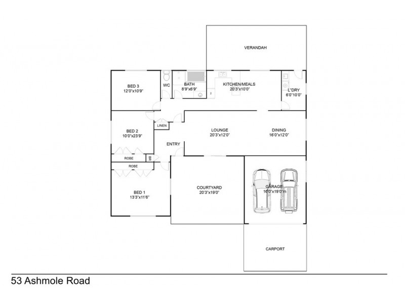 53 Ashmole Road, Redcliffe QLD 4020 Floorplan