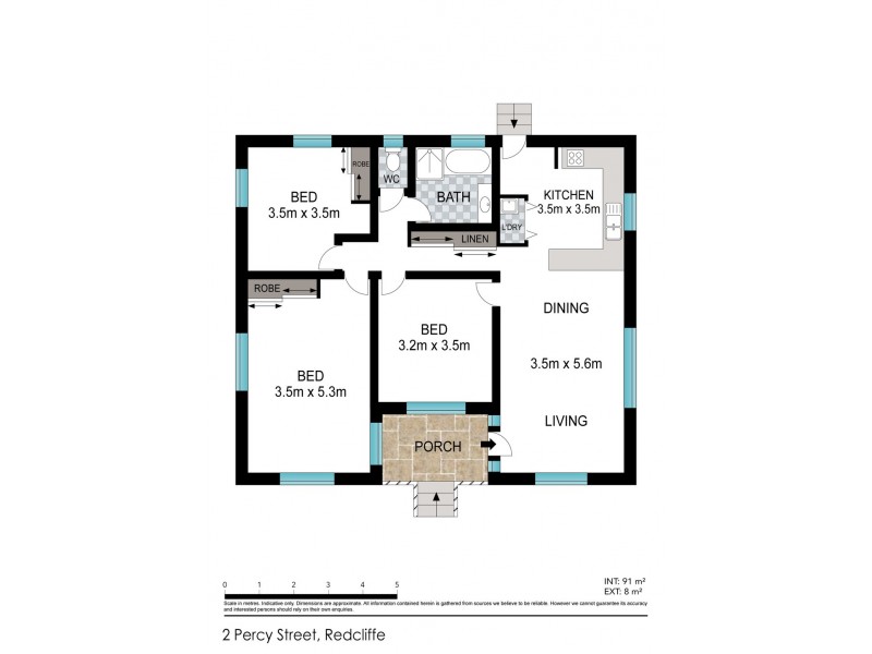2 Percy Street, Redcliffe QLD 4020 Floorplan
