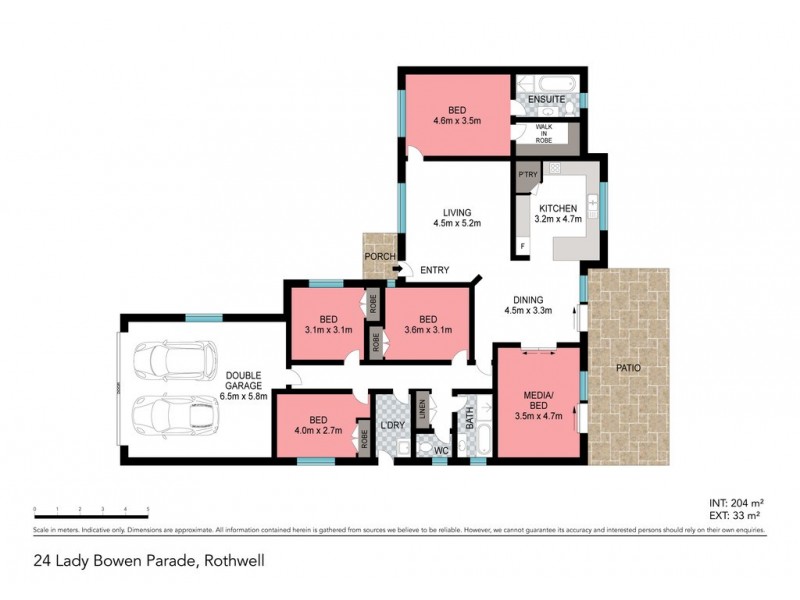 24 Lady Bowen Parade, Rothwell QLD 4022 Floorplan