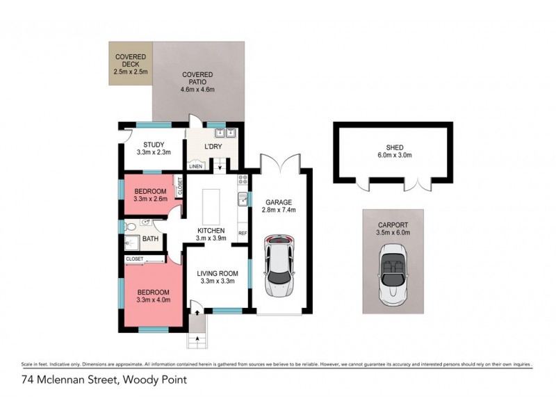 74 McLennan Street, Woody Point QLD 4019 Floorplan