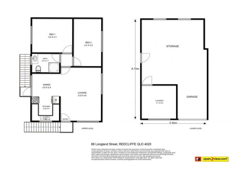 88 Longland Street, Redcliffe QLD 4020 Floorplan
