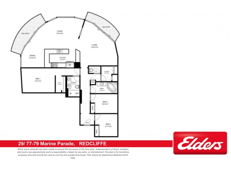 29/77-79 Marine Parade, Redcliffe QLD 4020 Floorplan
