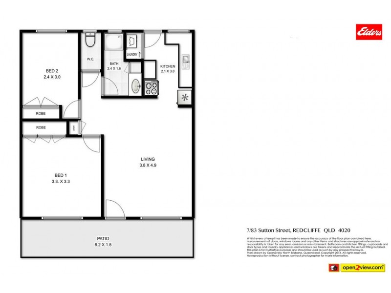 7/83 Sutton Street, Redcliffe QLD 4020 Floorplan