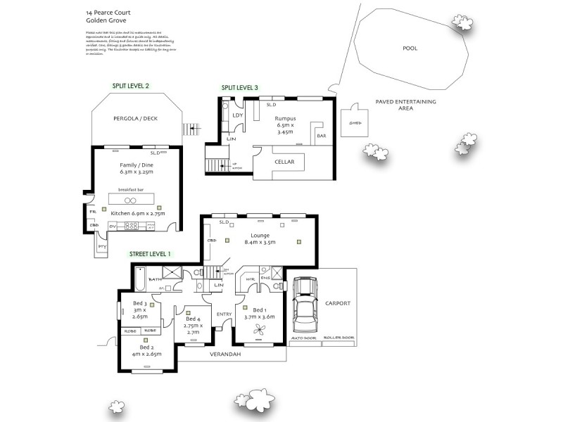 14 Pearce Court, Golden Grove SA 5125 Floorplan