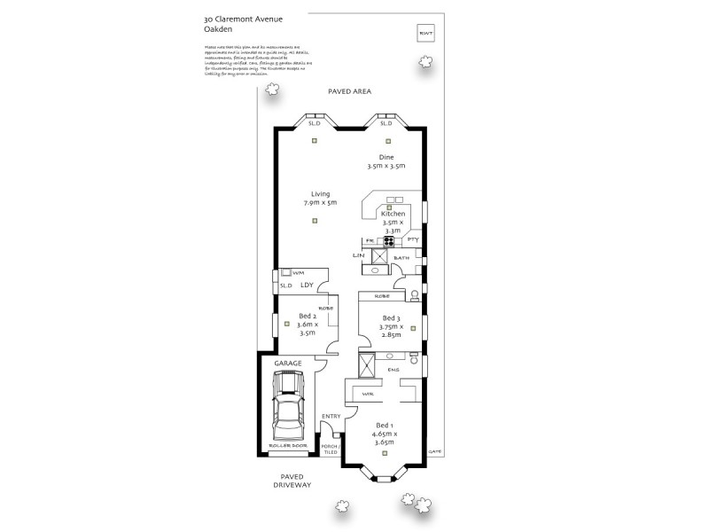 30 Claremont Avenue, Oakden SA 5086 Floorplan