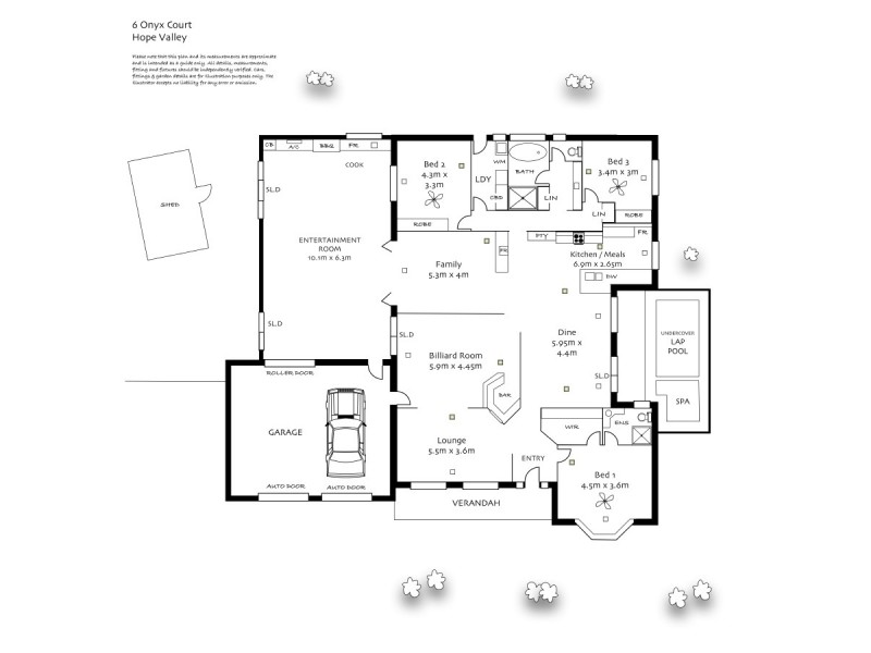 6 Onyx  Court, Hope Valley SA 5090 Floorplan