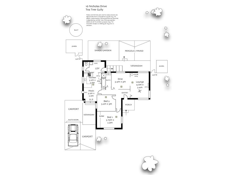 16 Nicholas Drive, Tea Tree Gully SA 5091 Floorplan