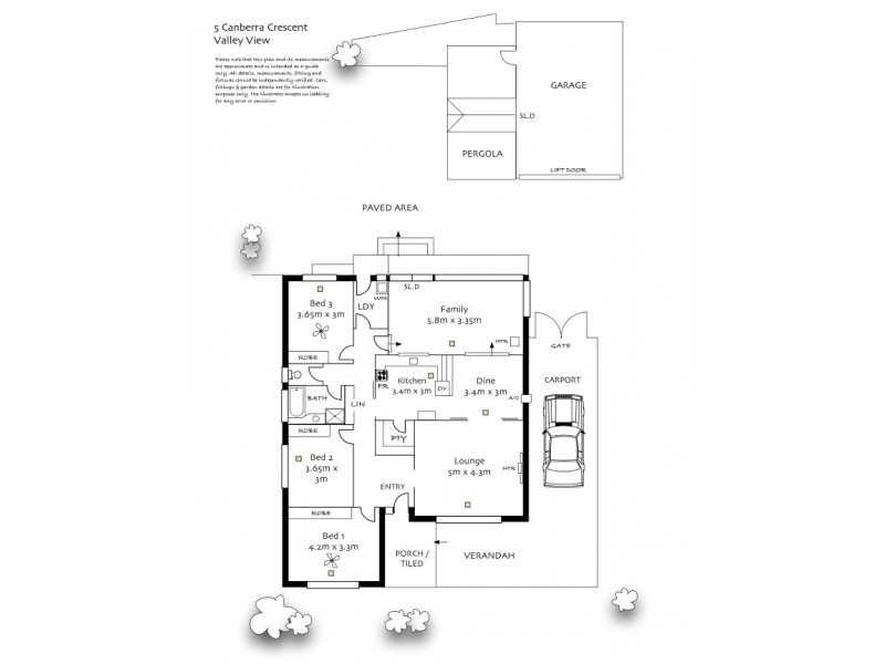 5 Canberra Crescent, Valley View SA 5093 Floorplan
