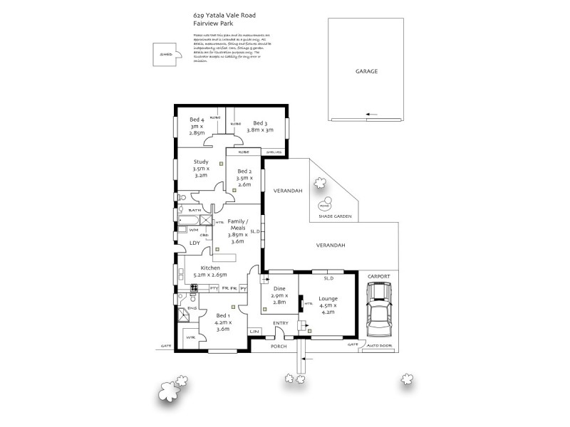 629 Yatala Vale Road, Fairview Park SA 5126 Floorplan