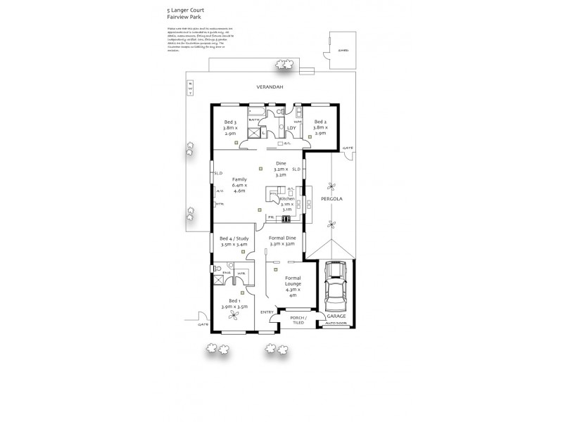 5 Langer Court, Fairview Park SA 5126 Floorplan
