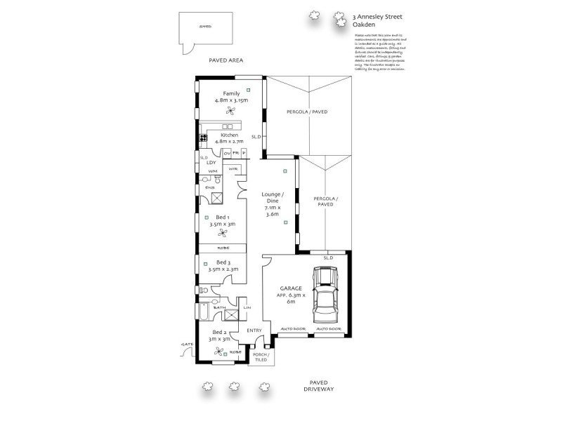 3 Annesley Street, Oakden SA 5086 Floorplan