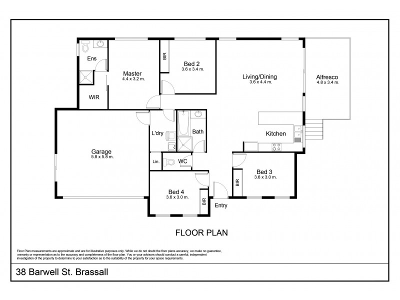 38 Barwell St, Brassall QLD 4305 Floorplan