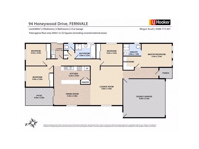 94 Honeywood Drive, Fernvale QLD 4306 Floorplan