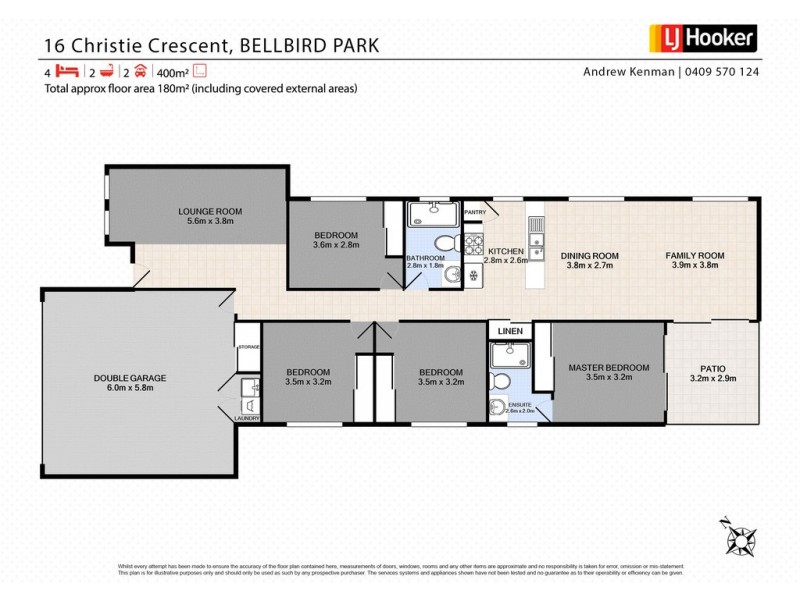 16 Christie Crescent, Bellbird Park QLD 4300 Floorplan