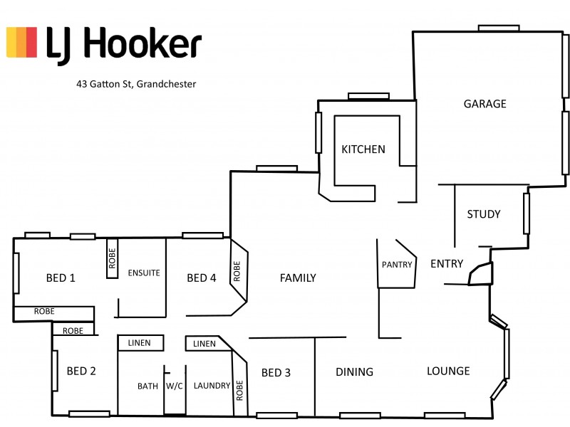 43 Gatton St, Grandchester QLD 4340 Floorplan