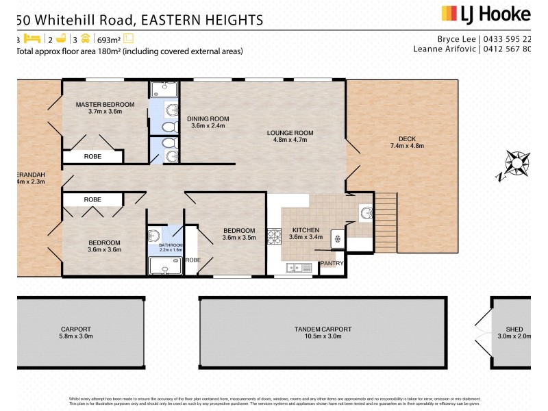 50 Whitehill Road, Eastern Heights QLD 4305 Floorplan