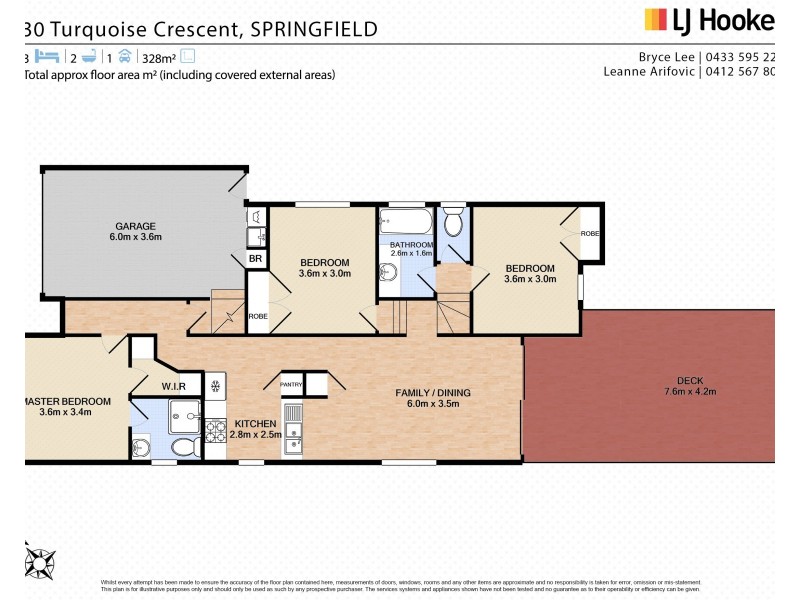 30 Turquoise Crescent, Springfield QLD 4300 Floorplan