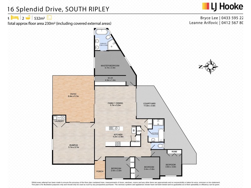 16 Splendid Drive, South Ripley QLD 4306 Floorplan
