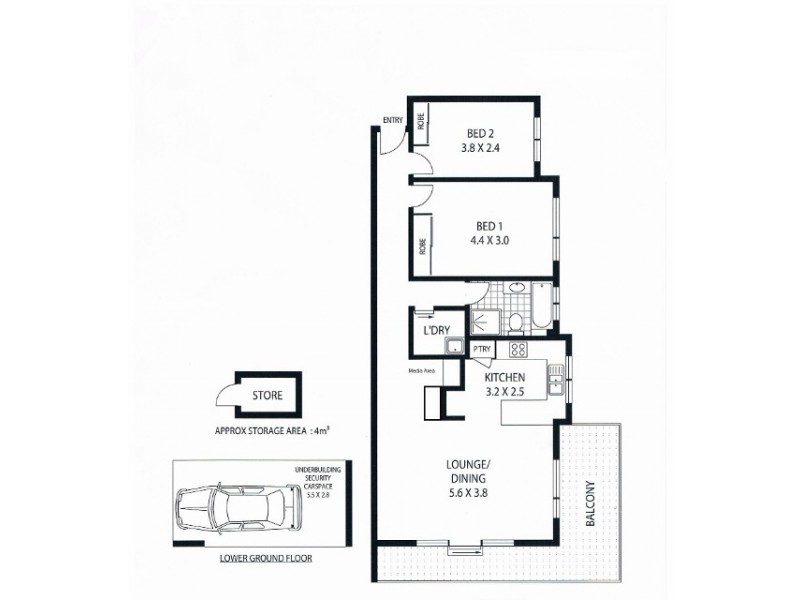 8/31 BORONIA STREET, Dee Why NSW 2099 Floorplan