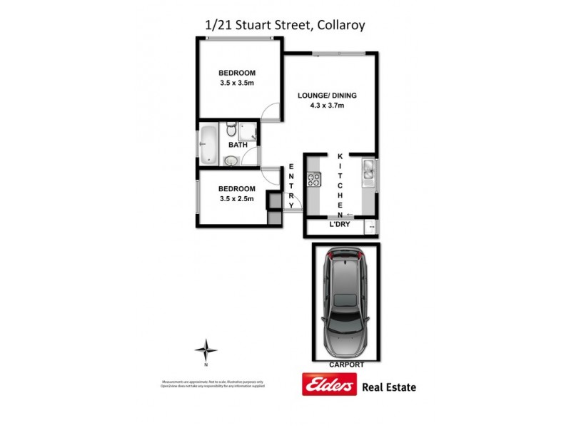 1/21 Stuart Street, Collaroy NSW 2097 Floorplan