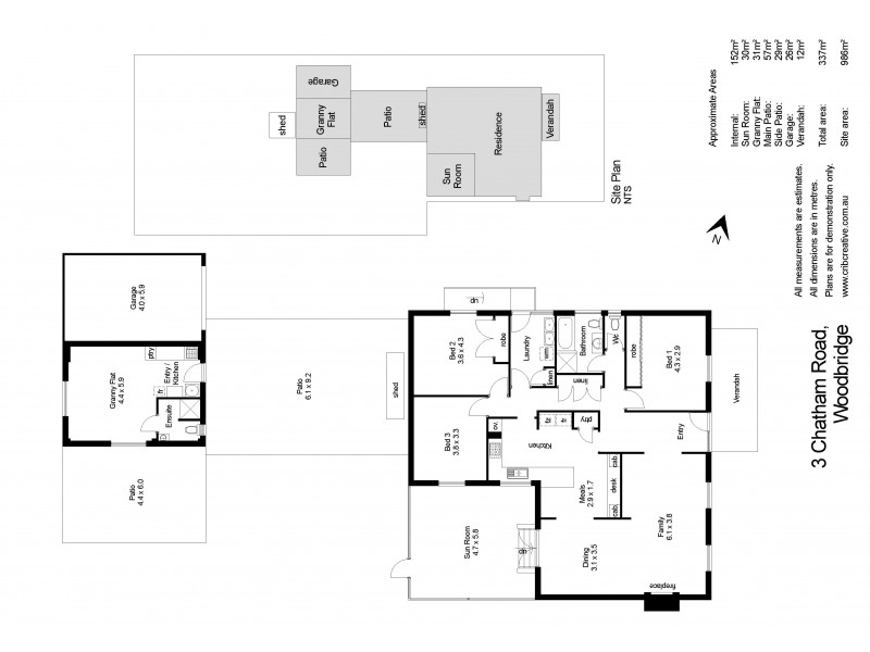 3 Chatham Road, Woodbridge WA 6056 Floorplan