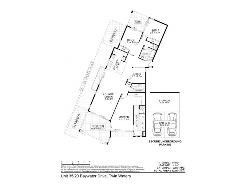 35/20 Baywater Drive, Twin Waters QLD 4564 Floorplan