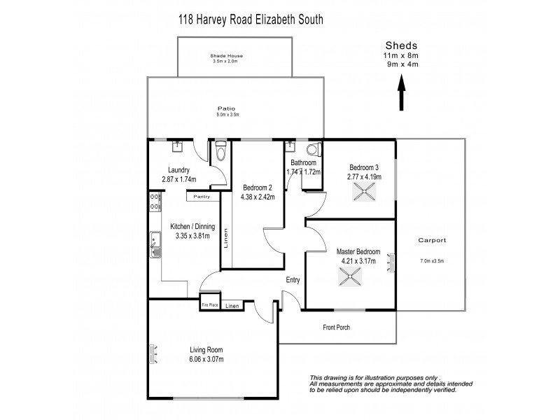 118 Harvey Road, Elizabeth South SA 5112 Floorplan