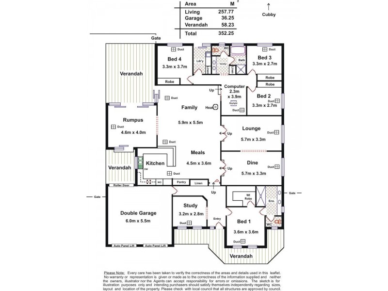 12 Selway Place, Evanston Park SA 5116 Floorplan