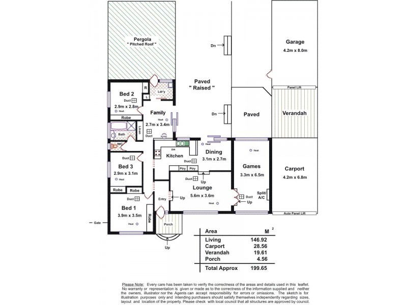 9 Bedford Street, Salisbury East SA 5109 Floorplan