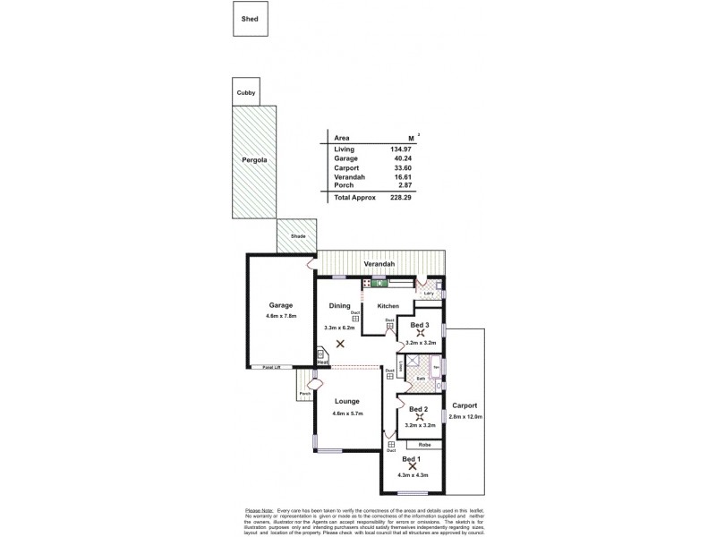 16 Laverstock Road, Elizabeth North SA 5113 Floorplan