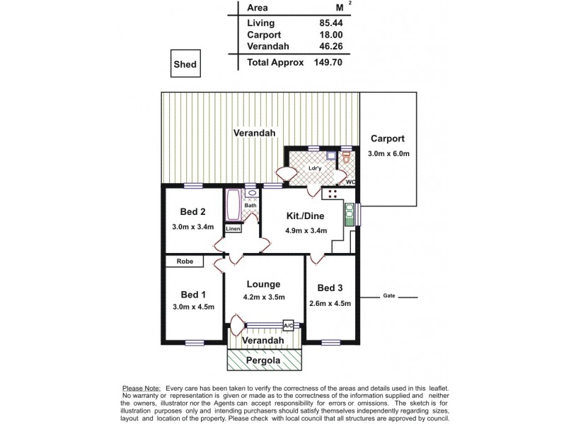 38 Donnington Road, Elizabeth North SA 5113 Floorplan