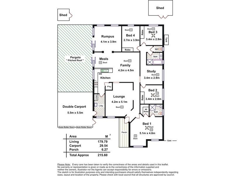 8 Davalan Drive, Munno Para West SA 5115 Floorplan