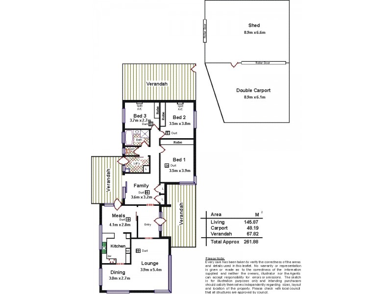 3 Darrell Street, Evanston Park SA 5116 Floorplan