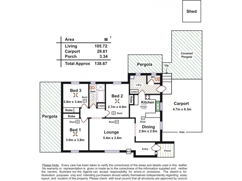 3 Leake Street, Elizabeth East SA 5112 Floorplan