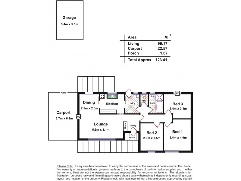 34 Hooper Road, Smithfield Plains SA 5114 Floorplan