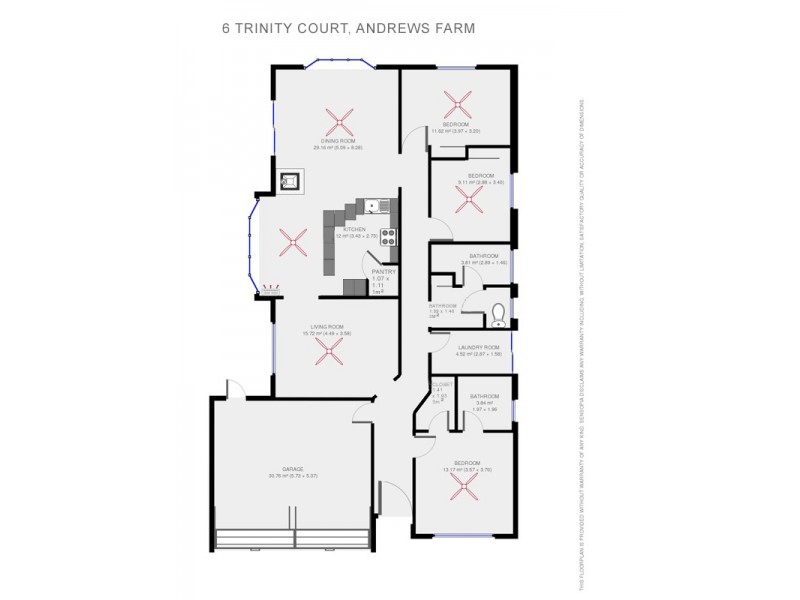 6 TRINITY COURT, Andrews Farm SA 5114 Floorplan