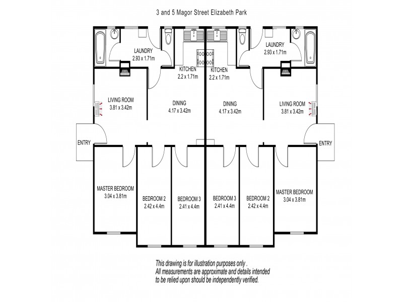 3 and 5 Magor Street, Elizabeth Park SA 5113 Floorplan
