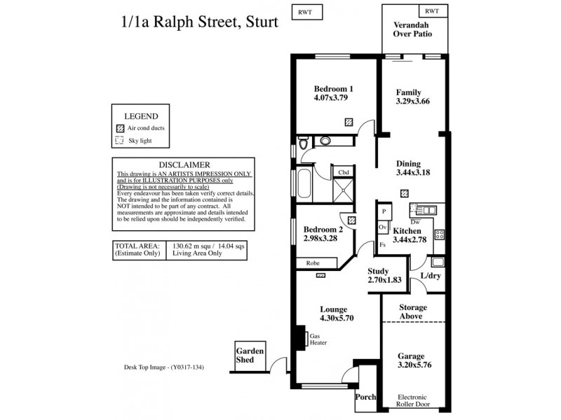 1/1a RALPH STREET, Sturt SA 5047 Floorplan