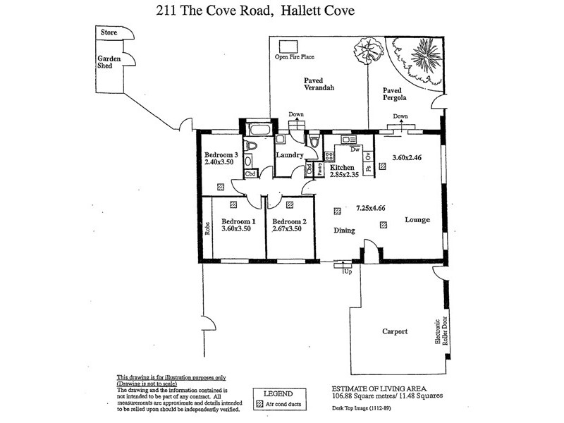 211 The Cove Road, Hallett Cove SA 5158 Floorplan