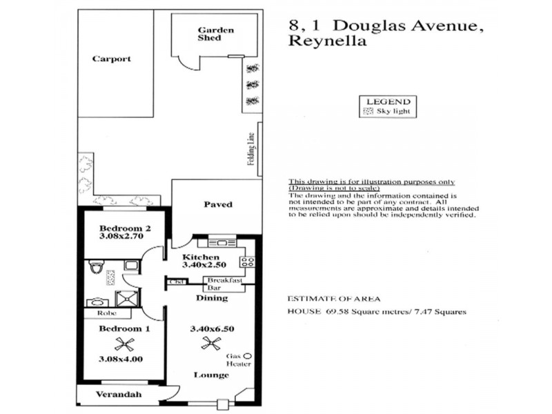 8/1 Douglas Avenue, Reynella SA 5161 Floorplan