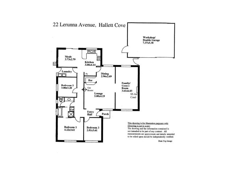 22 Lerunna Avenue, Hallett Cove SA 5158 Floorplan