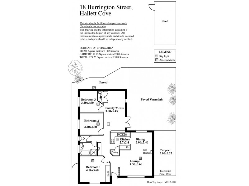 18 Burrington Street, Hallett Cove SA 5158 Floorplan