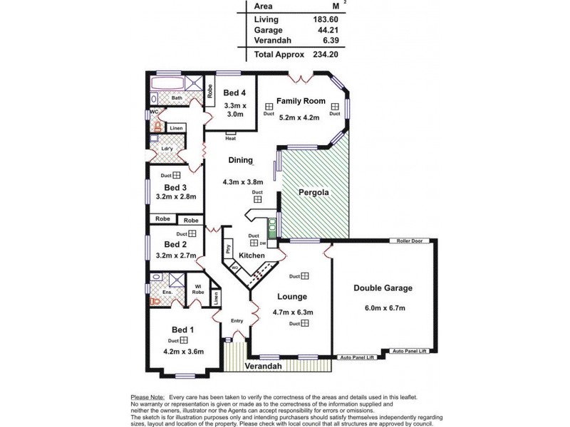 16 Erebus Glen, Hallett Cove SA 5158 Floorplan